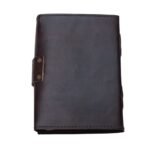 Seven Stone Antique Leather Journal – Handmade Vintage Diary with Brass Clasp - Image 6