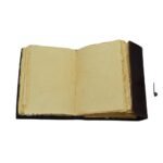 Seven Stone Antique Leather Journal – Handmade Vintage Diary with Brass Clasp - Image 4