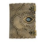 Leather journal wholesale, Handmade leather spellbook supplier, Bulk vintage leather notebook, Grimoire book of shadows manufacturer, Hocus pocus leather journal supplier, Leather eye journal manufacturer India, Custom leather journal manufacturer, Antique leather notebook factory price, Wiccan spellbook wholesale supplier