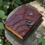 Vintage Journal, Leather Diary, Brown Notebook, Antique Clasp, Rustic Journal, Gothic Diary, Writing Notebook, Travel Journal, Gift for Writers, Vintage Stationery