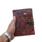 Vintage Journal, Leather Diary, Brown Notebook, Antique Clasp, Rustic Journal, Gothic Diary, Writing Notebook, Travel Journal, Gift for Writers, Vintage Stationery